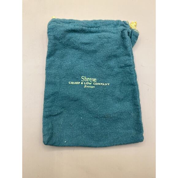 Lot of Shreve Crump & Low Co Anti Tarnish Drawstring Bags Green - Picture 8 of 9